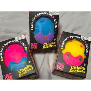 Random Color NeeDoh CHICKA DEEDOOS, Nee Doh Squishy Easter Gifts New